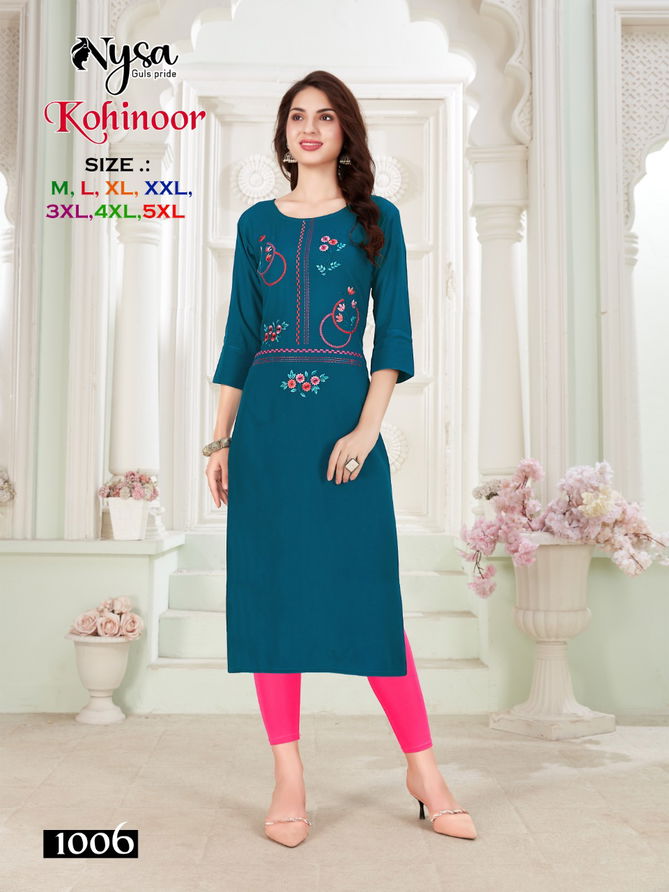 Nysa Kohinoor Ethnic Wear Wholesale Kurti Collection